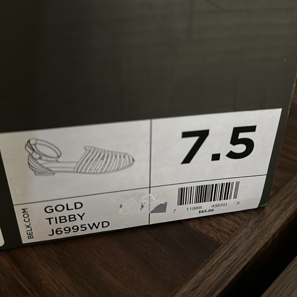 Wonderly Women’s Tibby Gold Huarache Flats - Picture 9 of 9